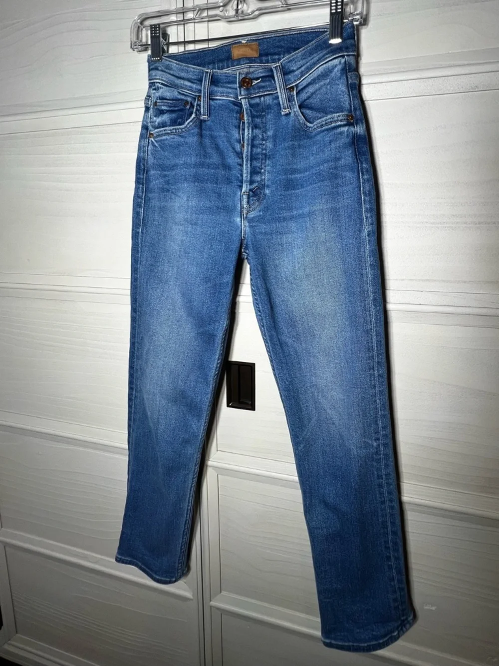 MOTHER The Tomcat High-Rise Jeans Wash Layover Sz 24 - Picture 6 of 16